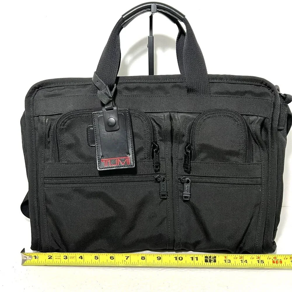 Tumi Alpha Nylon Expandable Organizer Laptop/Computer Briefcase Bag